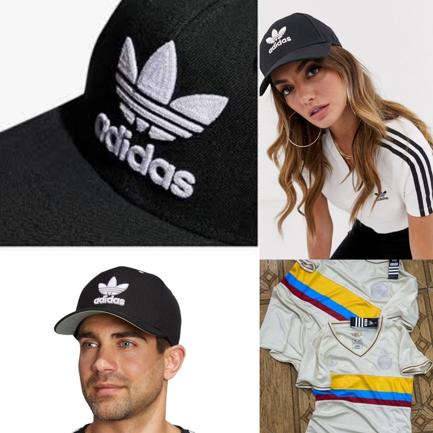 CAMISETA ADIDAS COLOMBIA + GORRA ADIDAS - Aniversario 100 años - Edición LIMITADA